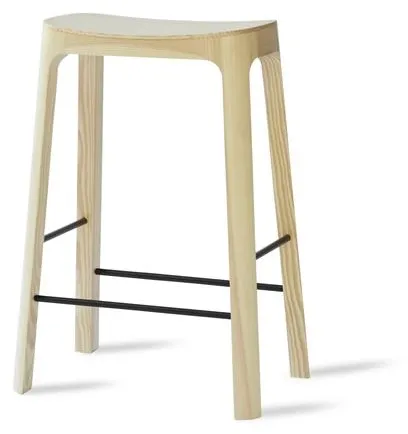Please Wait to be Seated Crofton Bar Stool H65 Pine/Black
