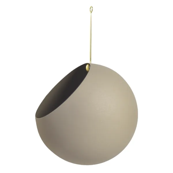 AYTM GLOBE Hanging Flower Pot 32 cm Taupe