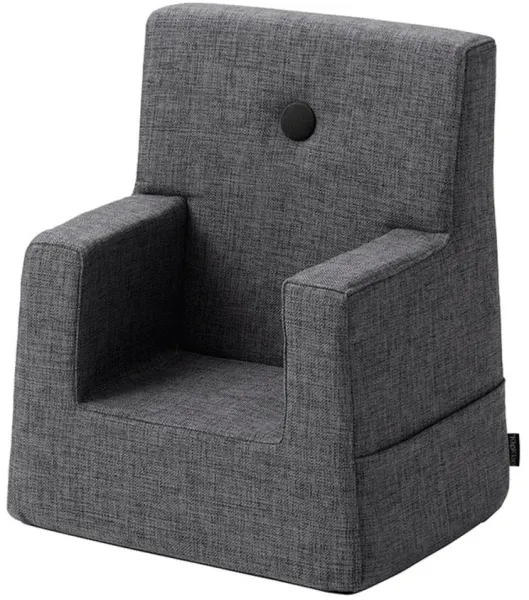 Children's chair - dark grey/black grey button