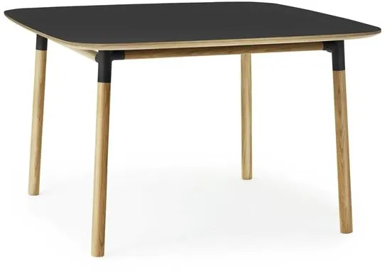 Normann Copenhagen Form Dining Table 120 x 120 cm Black/Oak