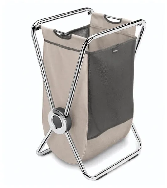 Simplehuman Single X-frame Laundry Basket, Chrome
