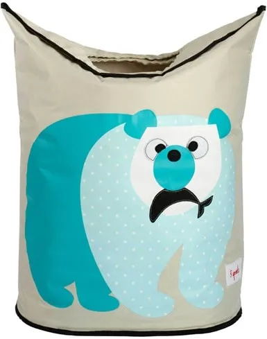 3 Sprouts Laundry Basket, Polar
