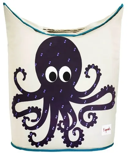 3 Sprouts Laundry Basket, Octopus