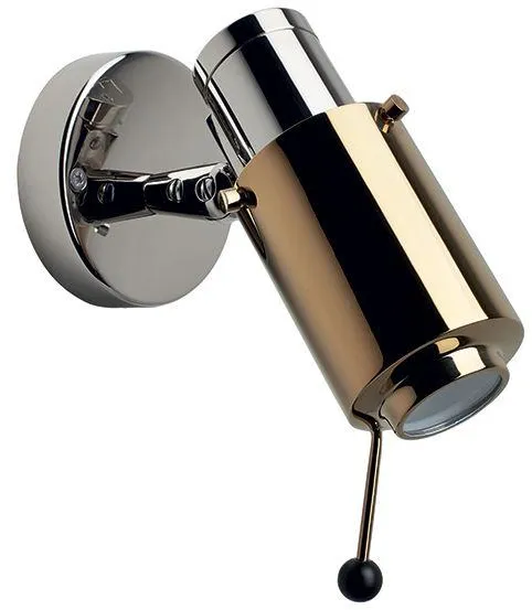 Biny Spot Wall Lamp Nickel & Gold w. LED